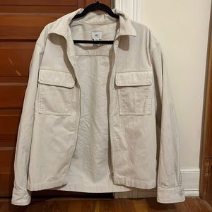 White corduroy jacket